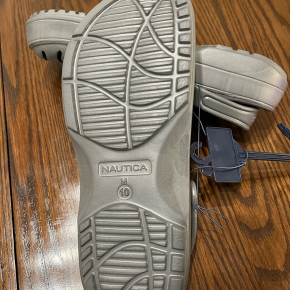 NWT! Nautica River Edge Crocs Gray Clog Slide Slipper Shoe Men’s Size 10. - Picture 6 of 6